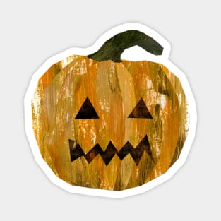 Pumpkin with carvings Magnet