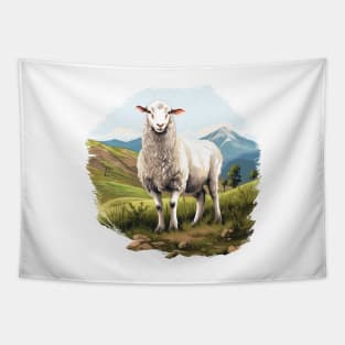 White Sheep Tapestry