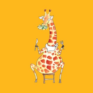 Giraffe - eat your greens T-Shirt