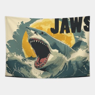 GREAT WHITE SHARK，JAWS BITE T-SHIRT 05 Tapestry