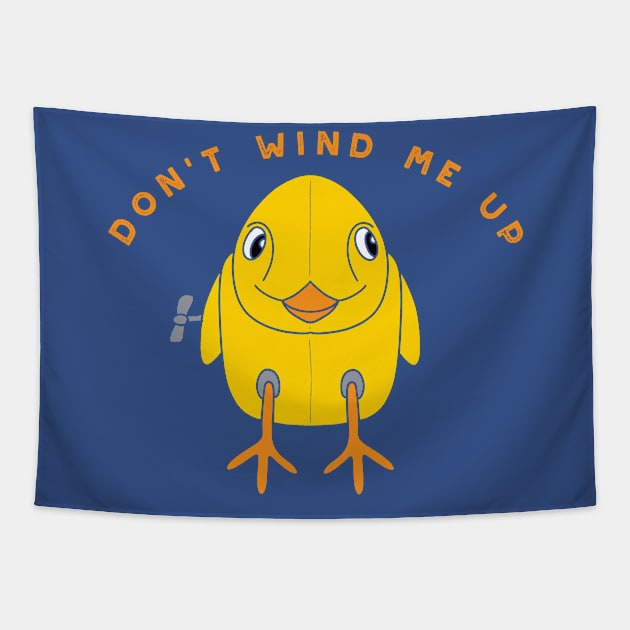 Don't Wind Me Up Tapestry by Alissa Carin
