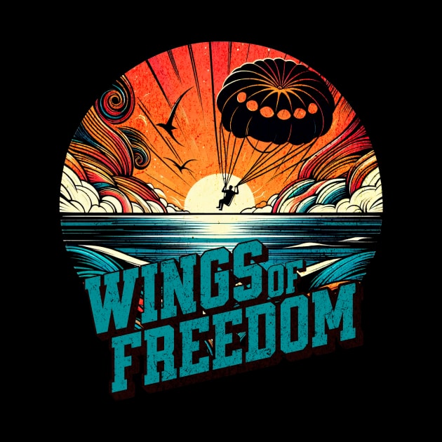 Wings of Freedom Parasailing Design by Miami Neon Designs