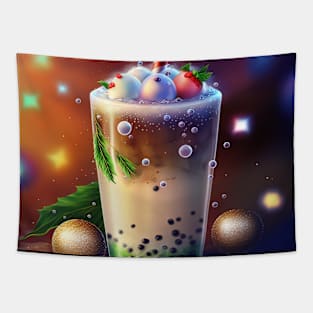 Christmas Bubble tea Tapestry