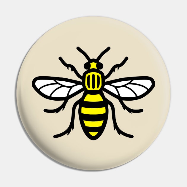 Manchester Bee Pin by lastradaimamo