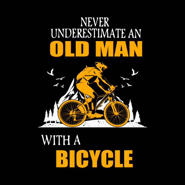 Never underestimate an old man with a bicycle gift by LutzDEsign