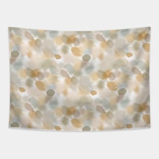 Zen vibes, watercolor wash earth tones spots Tapestry