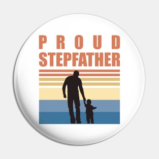 Proud Stepfather - Fathers Day Pin