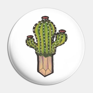 Cactus with crystal roots 2 Pin