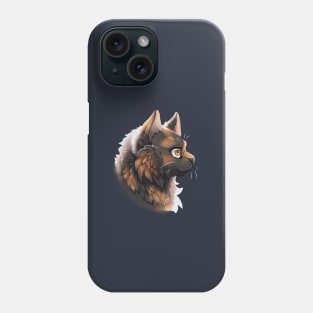 Torbie Tortoiseshell British Longhair Side Portrait Phone Case