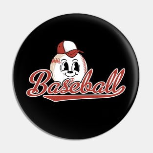 Baseball and cartoons Pin