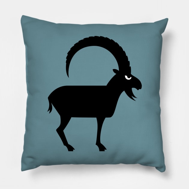 Angry Animals - Ibex Pillow by VrijFormaat