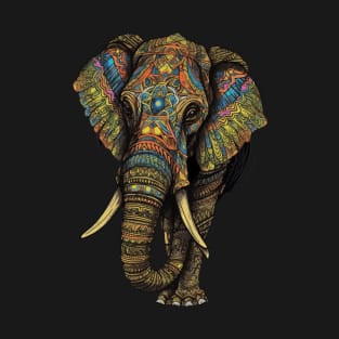 DMT Art Style Elephant T-Shirt