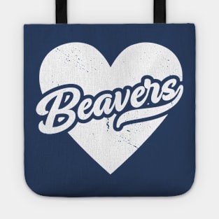 Vintage Beavers School Spirit // High School Football Mascot // Go Beavers Tote