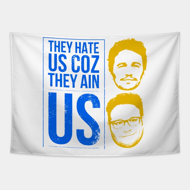 They hate us coz they ain us Tapestry by throwback