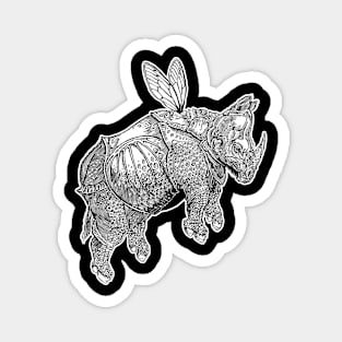 Flying Rhino Magnet