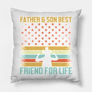 Father son best friends for life Retro Gift for Father’s day, Birthday, Thanksgiving, Christmas, New Year Pillow