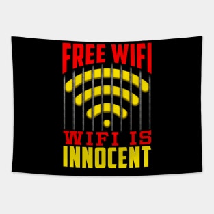 Free Wifi Funny Wireless Tapestry