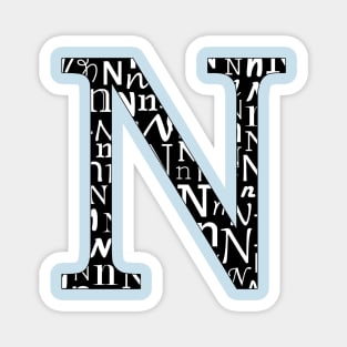 N Filled - Typography Magnet