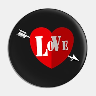 Love hearts Pin