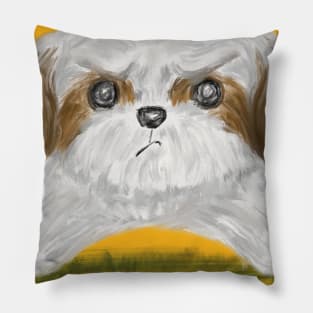 Grumpy Shih Tzu Pillow