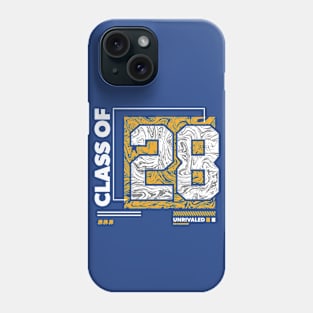 Class of 2028 Urban Streetwear // Graduation Class of '28 Gold Phone Case