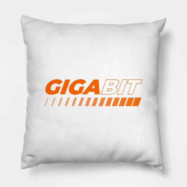 Gigabit Ethernet speeds Pillow by T-Shirts Zone