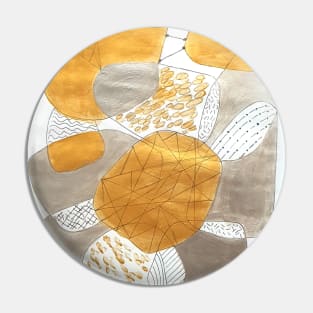 gold and silver abstract Pin