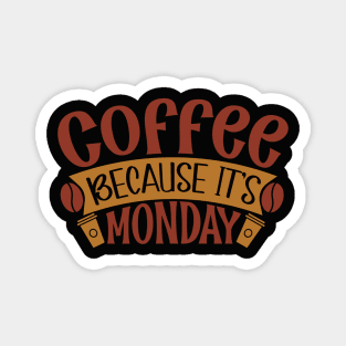 Coffee Because It's Monday Magnet