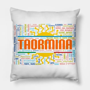 Taormina Wordart Pillow