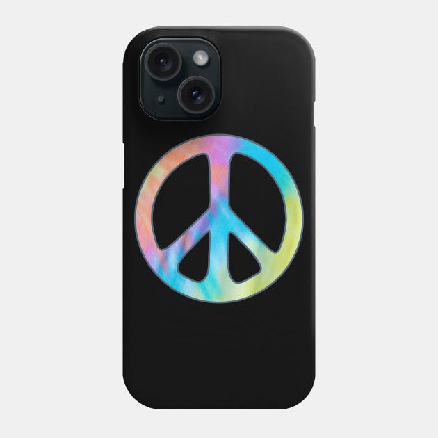 Tie Dye Peace Sign Phone Case by DesignCat