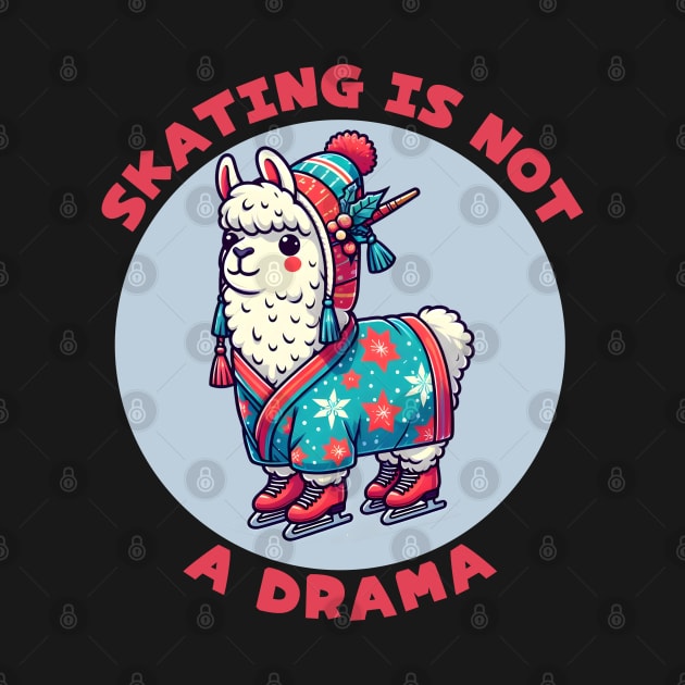 Ice skating llama by Japanese Fever