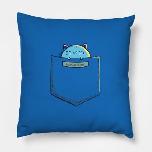 HaleGrafx Pocket Cat Pillow