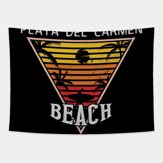 Beach day in Playa del Carmen Tapestry by ArtMomentum
