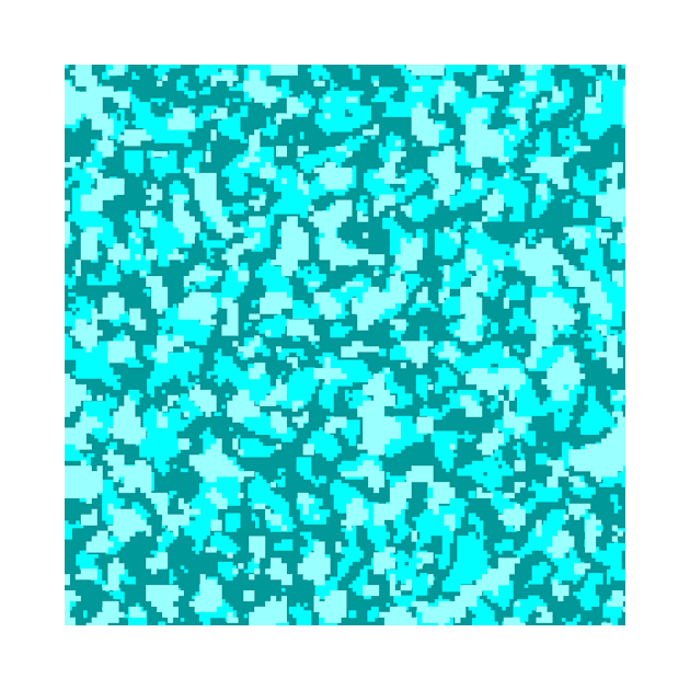 Turquoise blue Camo pattern digital Camouflage by Tshirtstory