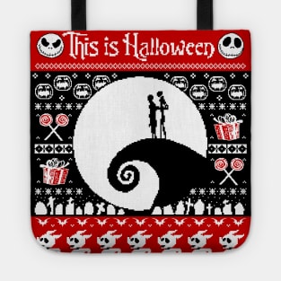 Ugly Sweater Nightmare Before Christmas Tote