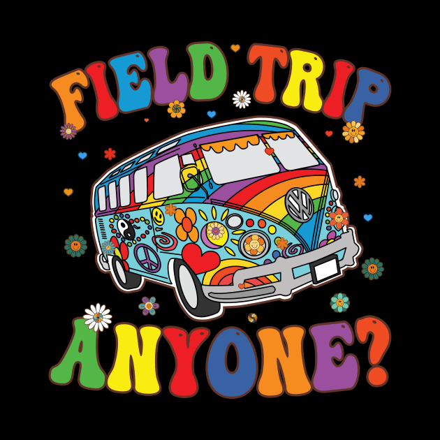 Field Trip Anyone Groovy School Bus Driver Yellow Bus by marisamegan8av