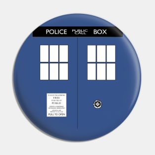 The TARDIS T-shirt Pin