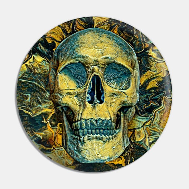 Surreal Skull Pin by Revier