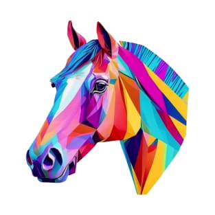 Horse Head in Colorful Colors T-Shirt