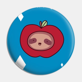 Happy Birthday - Apple Sloth Face Pin