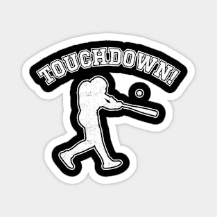 Baseball Touchdown Funny Magnet