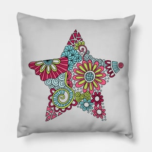 Bright Star Doodle Pillow