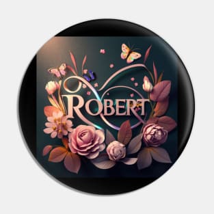 Robert name art Pin