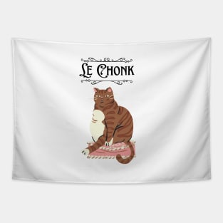 Funny Chonky Chonk Cat Tapestry