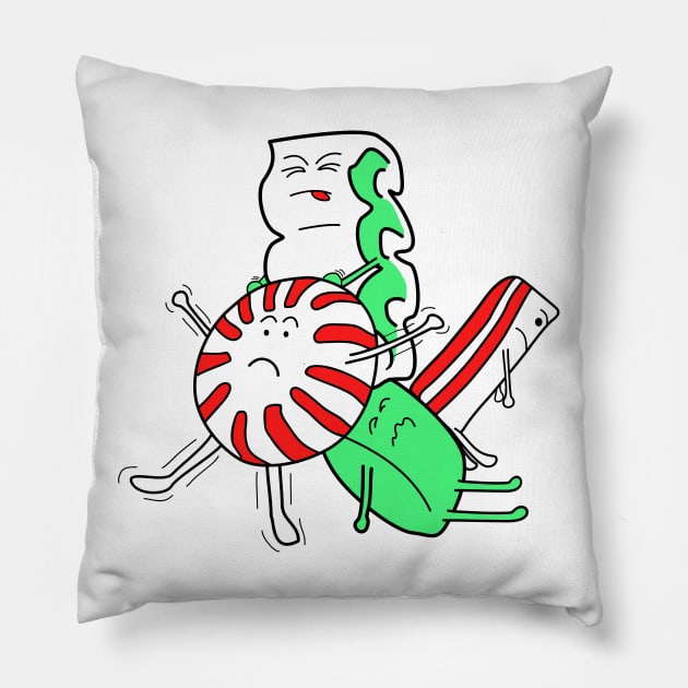 Candy Clump Pillow by Coffeepine