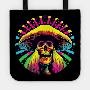 Dayglo Shroom Shaman Skull Tee Tote