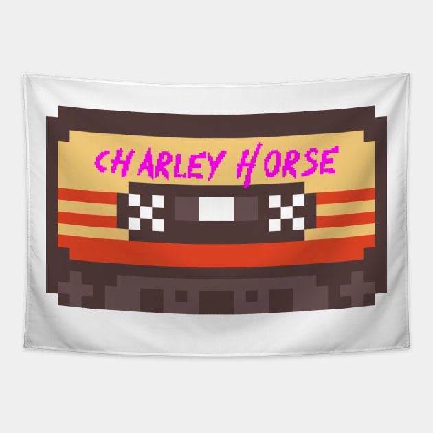 Charley Horse 8bit cassette Tapestry by terilittleberids