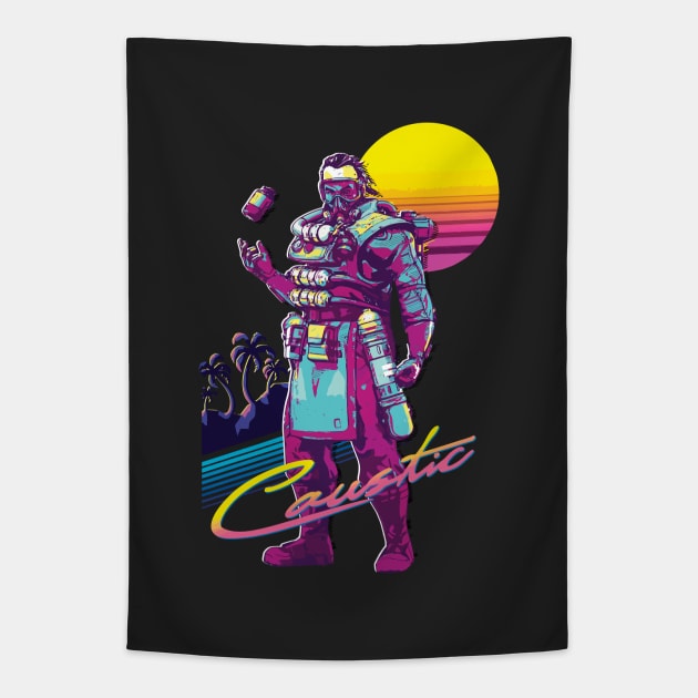 Caustic, Retro 80s Edition Tapestry by SonusCroma