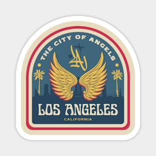 Vintage Los Angeles Print Magnet