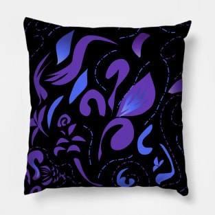 Fantasy flower vector Pillow